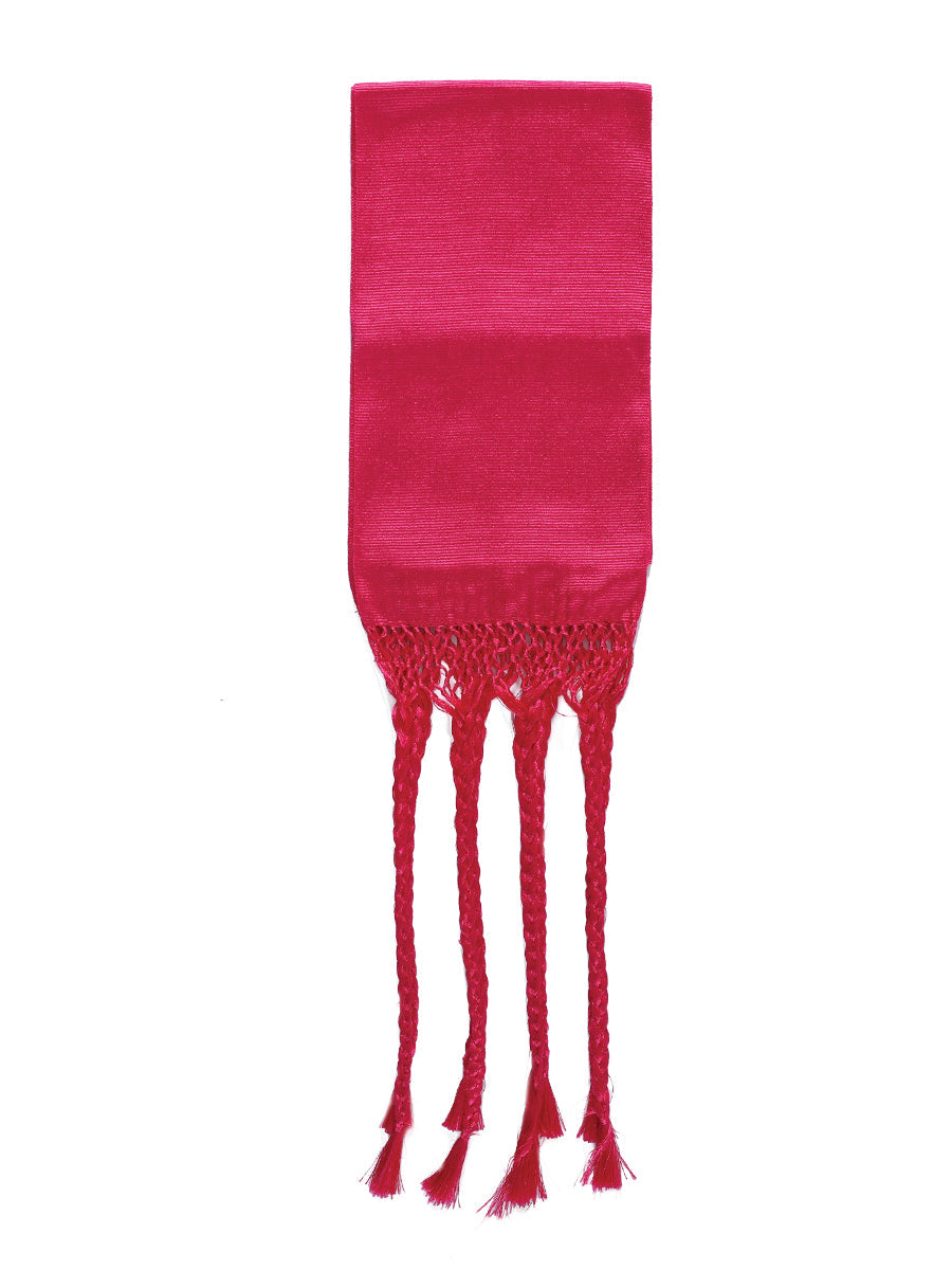 Mexican Charro Sash-Belt — 50% Cotton, 50% Polyester in Fuchsia