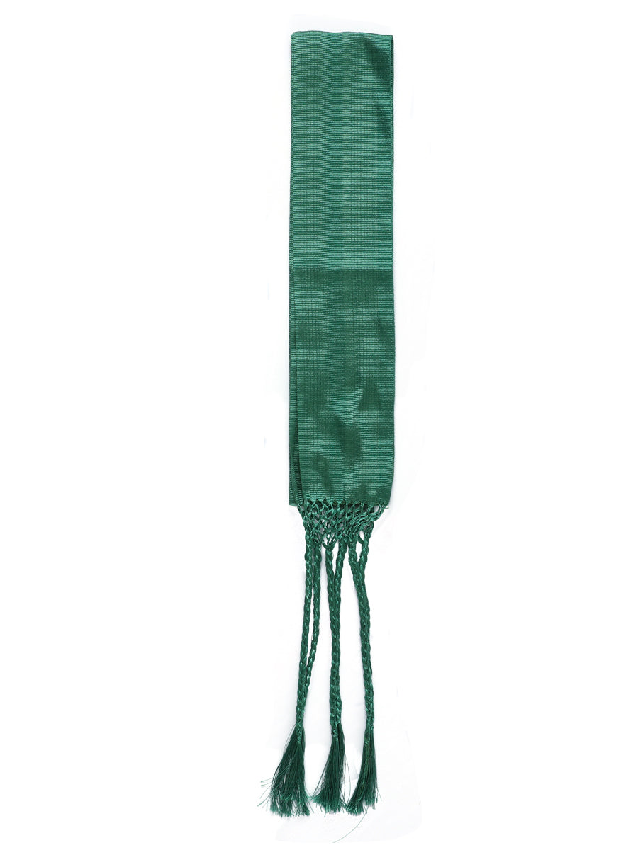 Mexican Charro Sash-Belt — 50% Cotton, 50% Polyester in Green