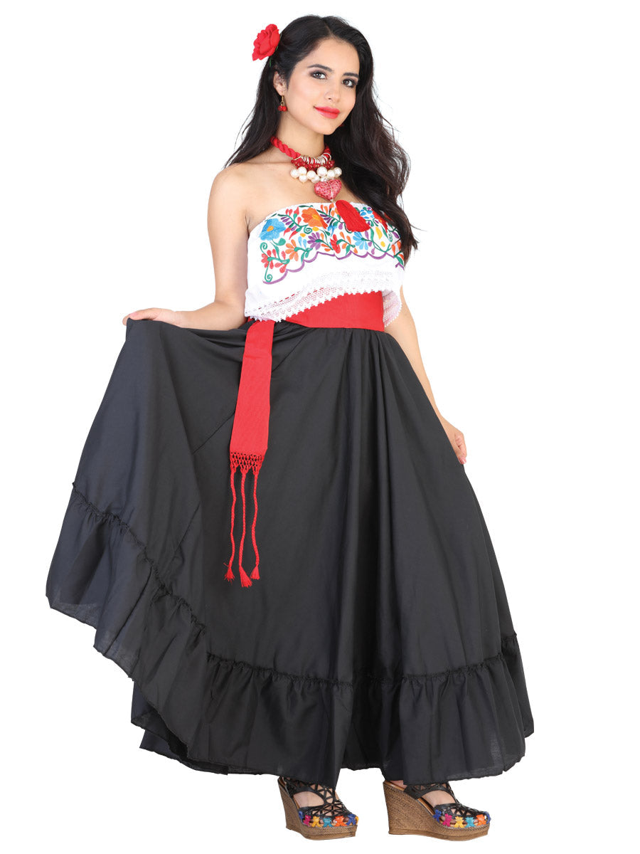 Dancing Skirt Doble Vuelo 100% Cotton in Black