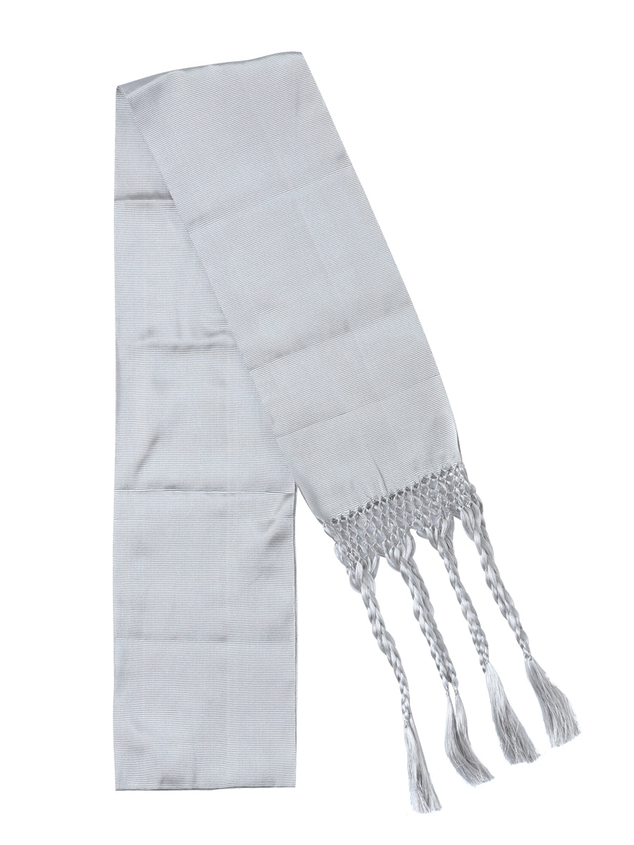 Mexican Charro Sash-Belt 50% Cotton, 50% Polyester in Silver