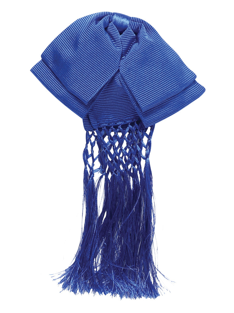 Mexican Charro Bow Tie 85% Articela, 15% Polyester in Royal Blue