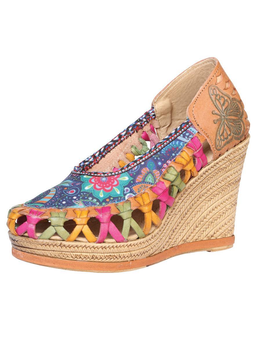 Mexican Artisanal Sandals Leather Multicolor