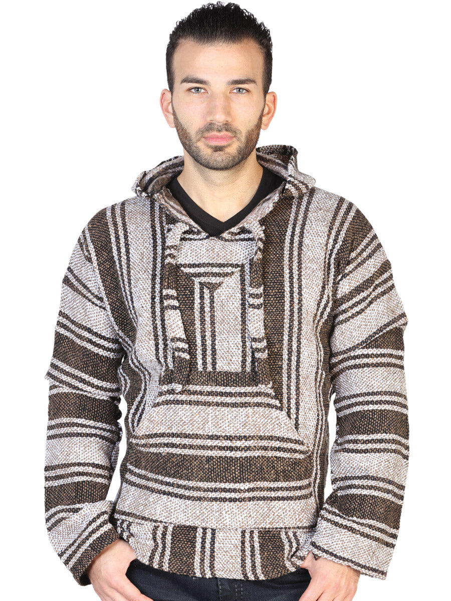 Sweatshirt Artisanal Jerga 100% Acrylan in Brown