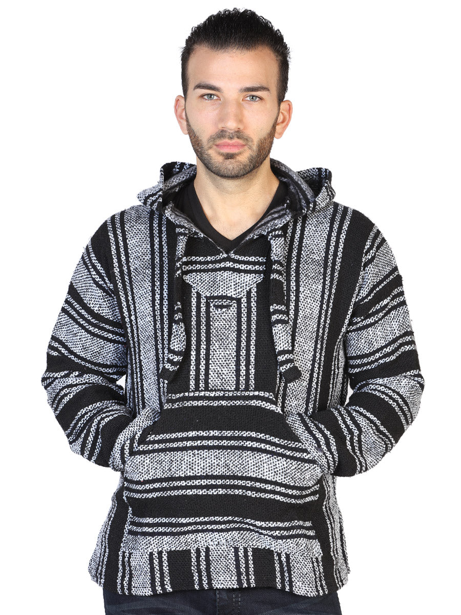 Sweatshirt Artisanal Jerga 100% Acrylan in Black