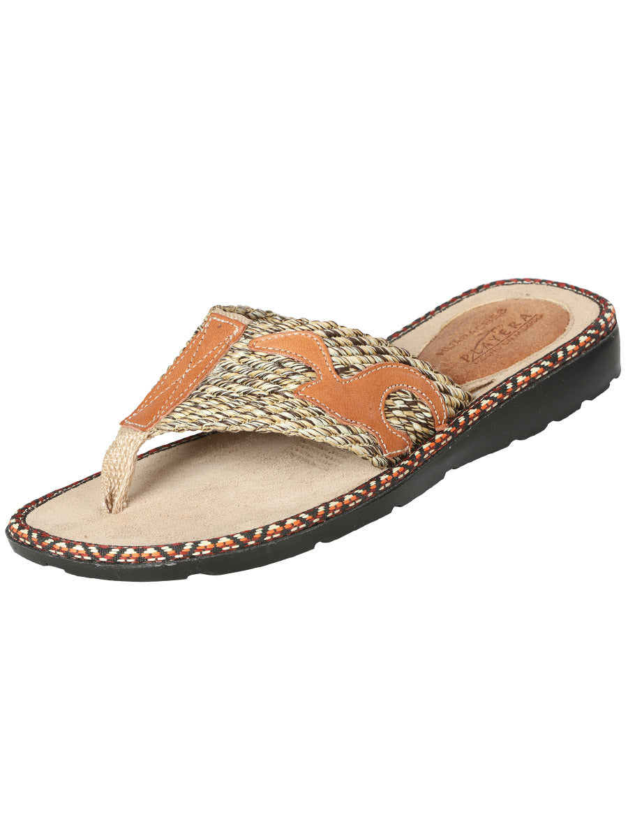 Mexican Artisanal Sandals Leather in Cinnamon