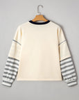 Ashley Striped Long Sleeve Two-in-one Top