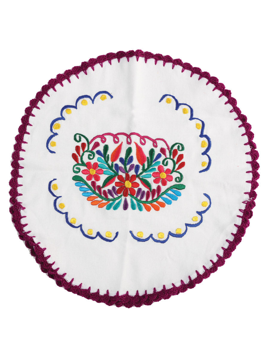 Artisanal Embroidered Tortilla Warmer 100% Cotton