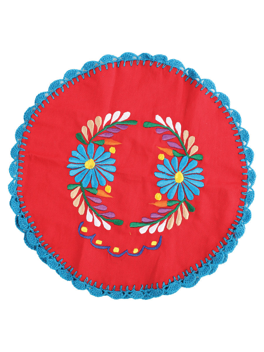 Artisanal Embroidered Tortilla Warmer 100% Cotton