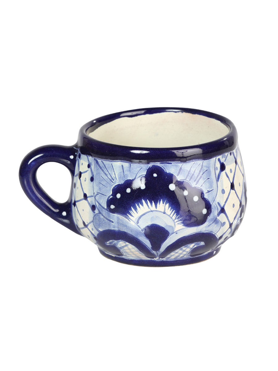 Artisanal Decorative Tea Mug — Talavera in Blue