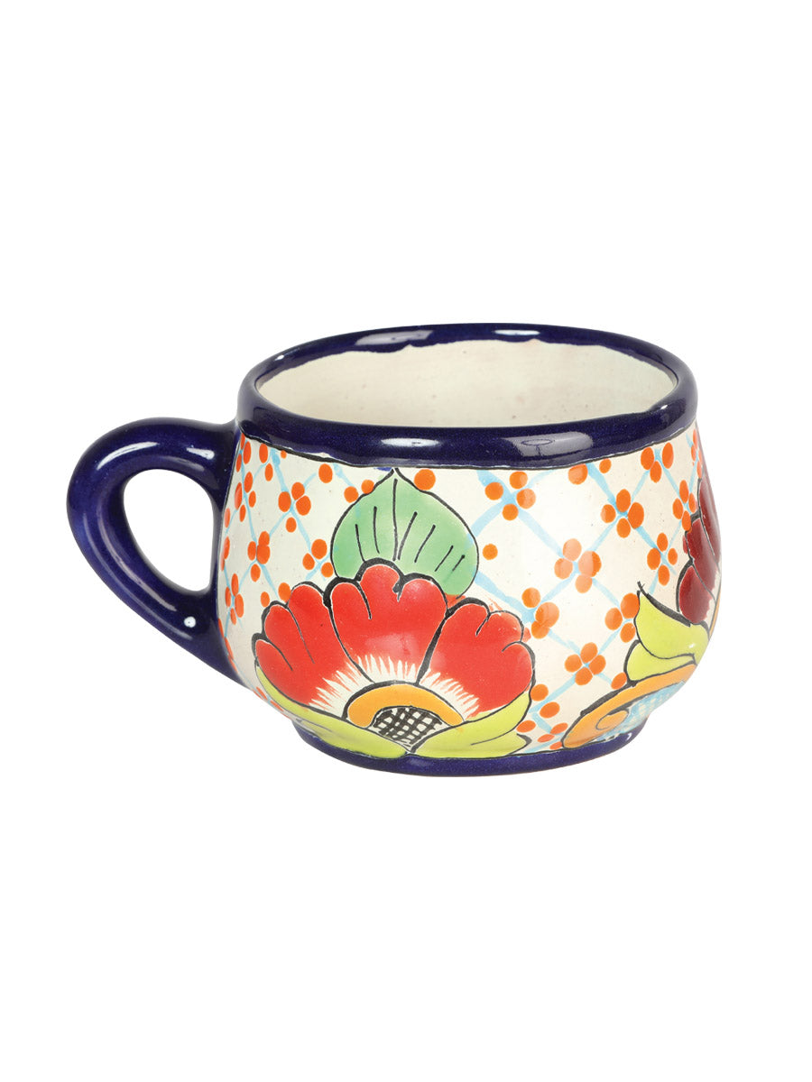 Artisanal Decorative Tea Mug — Talavera in Multicolor