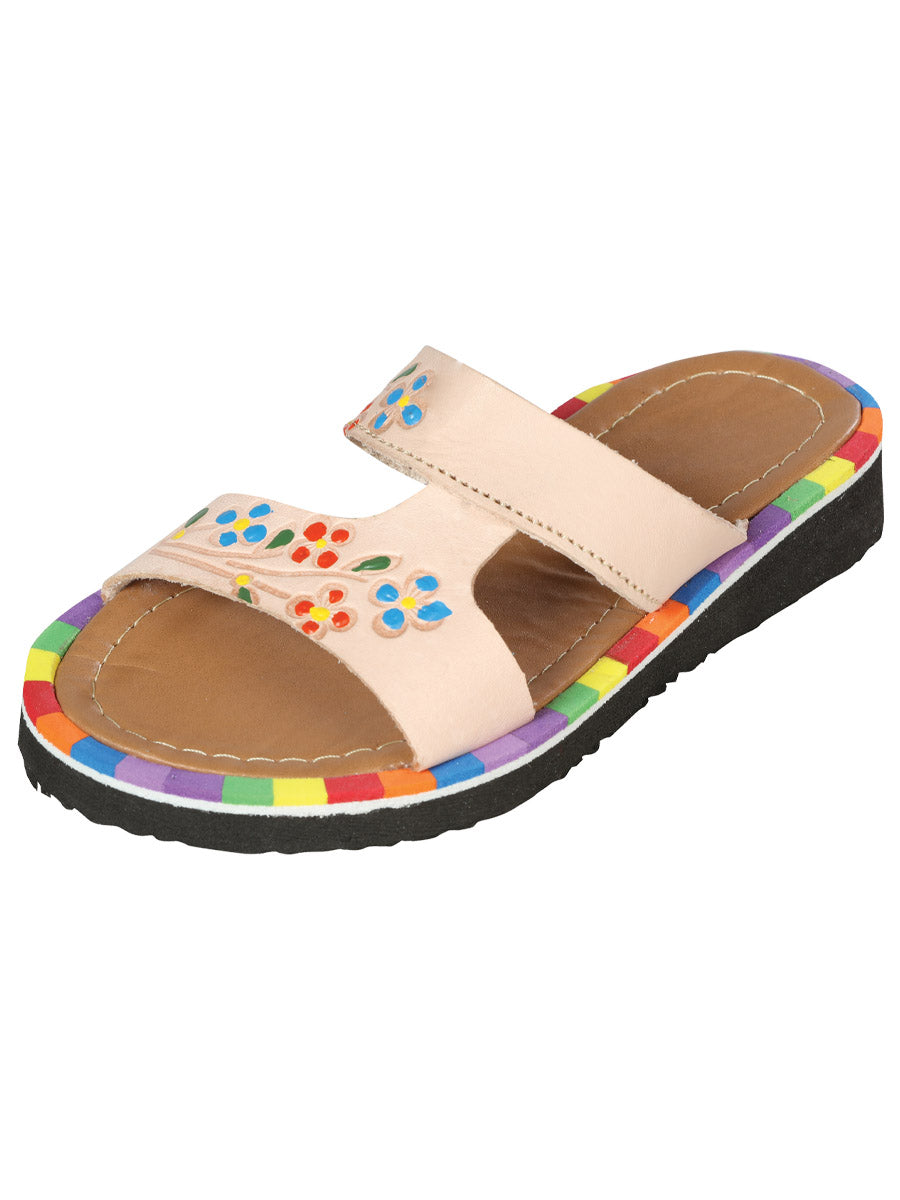 Artisanal Mexican Sandals — Leather in Beige