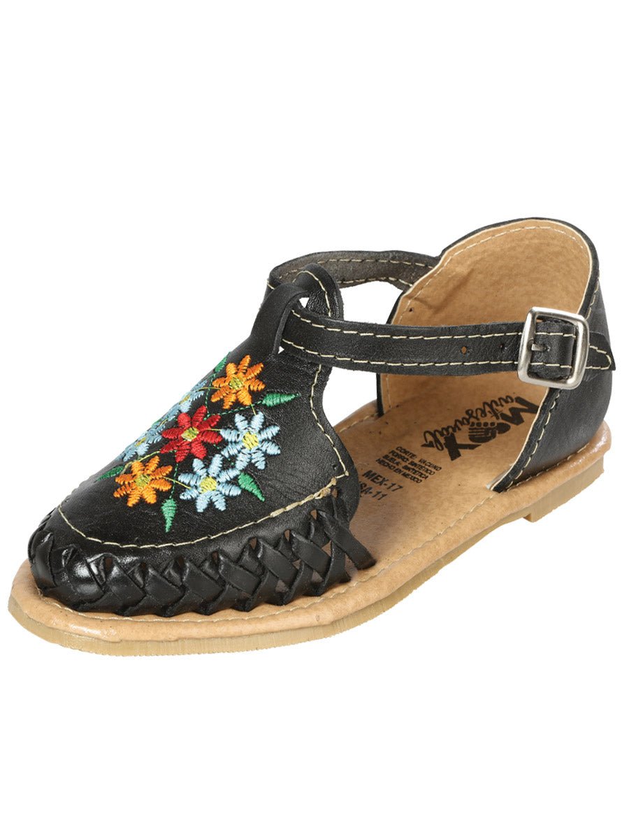 Artisanal Mexican Sandals — Leather in Black