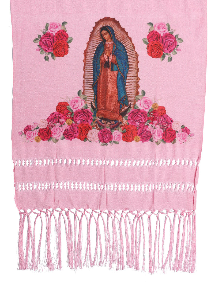 Mexican Shawl 85% Articela, 15% Polyester in Pink
