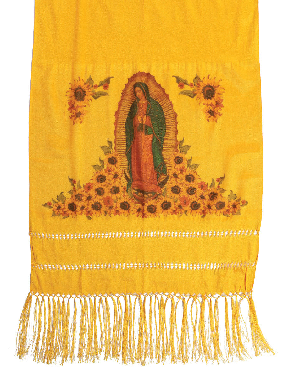 Mexican Shawl 85% Articela, 15% Polyester in Yellow