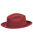 Artisanal Hand-Painted Hat — Suede in Wine