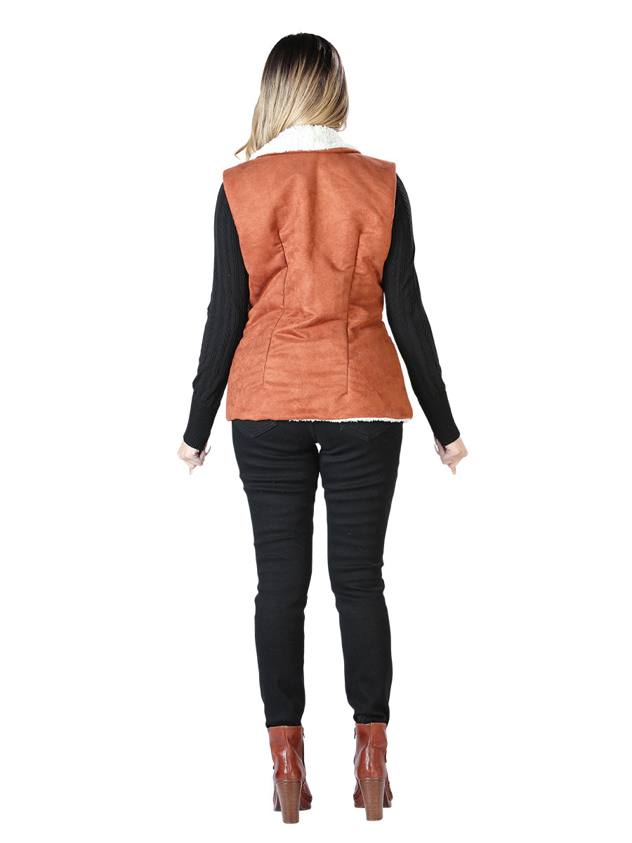 Artisanal Embroidered Vest 50% Cotton, 50% Polyester in Shedron