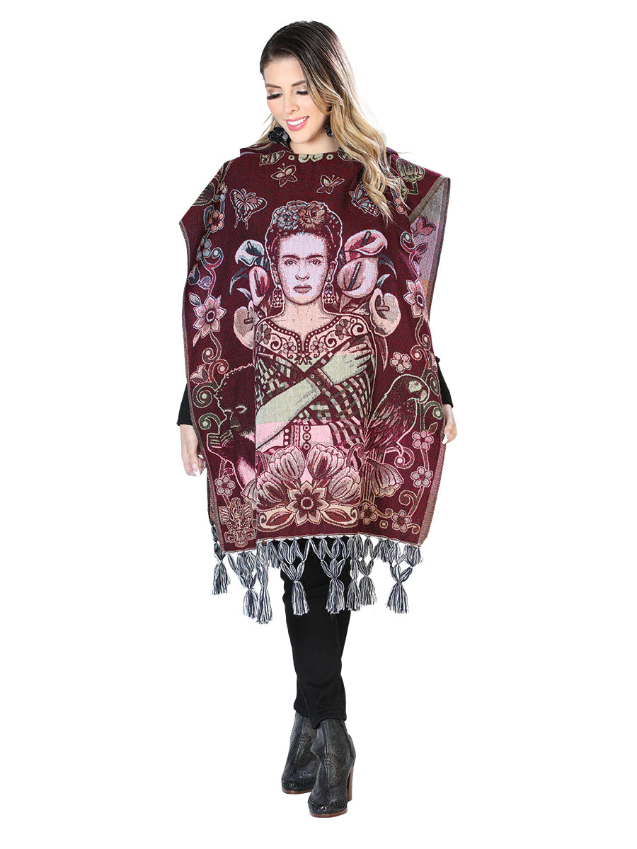 Mexican Artisanal Poncho 100% Acrylic in Multicolor