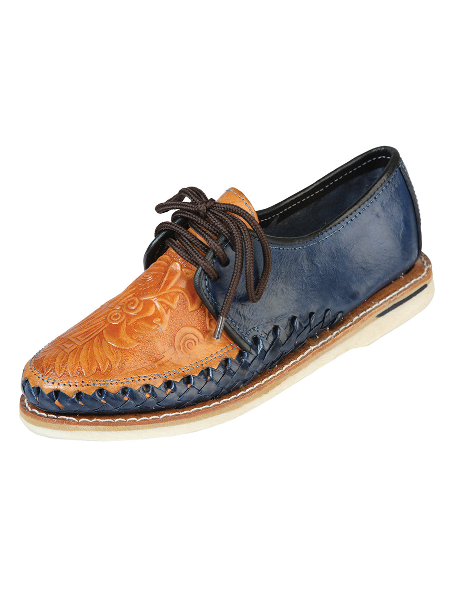 Mexican Artisanal Shoes Leather in Cinnamon