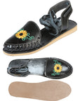 Mexican Artisanal Sandals — Leather in Black