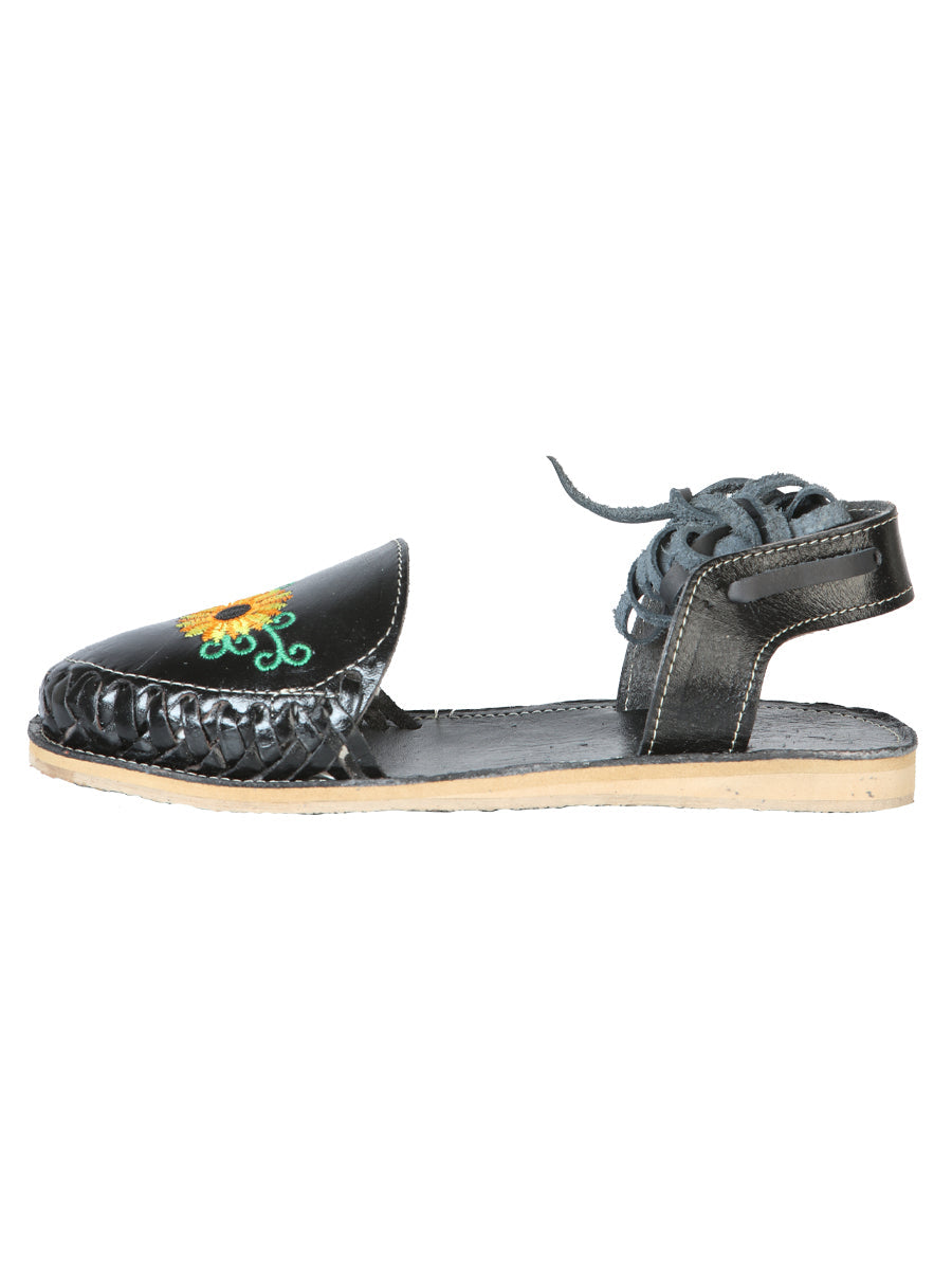 Mexican Artisanal Sandals — Leather in Black