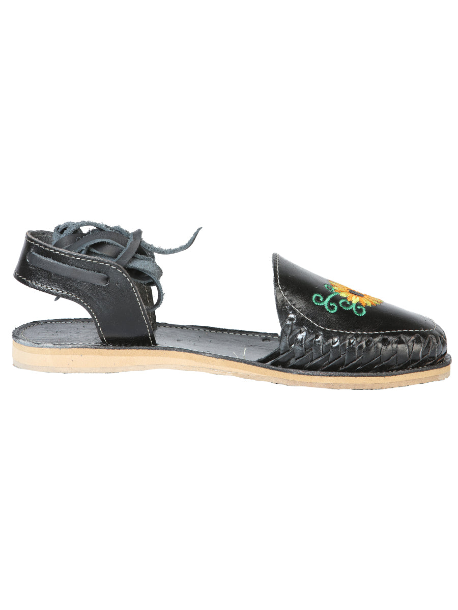 Mexican Artisanal Sandals — Leather in Black