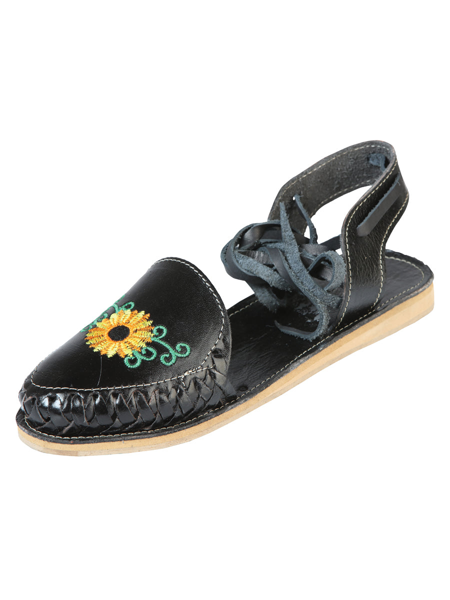 Mexican Artisanal Sandals — Leather in Black