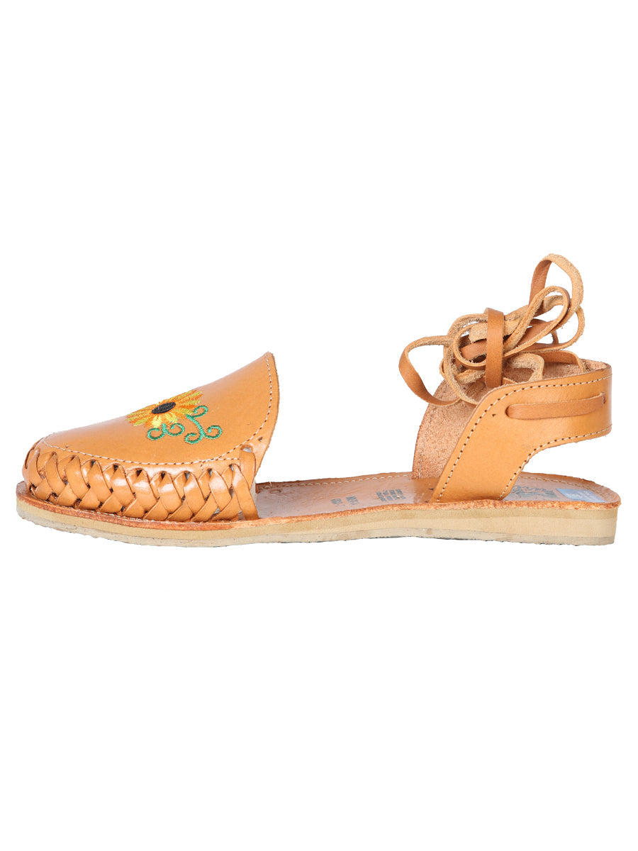 Mexican Artisanal Sandals Leather in Tan