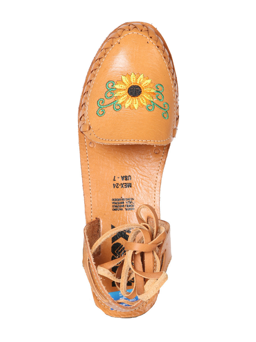 Mexican Artisanal Sandals Leather in Tan