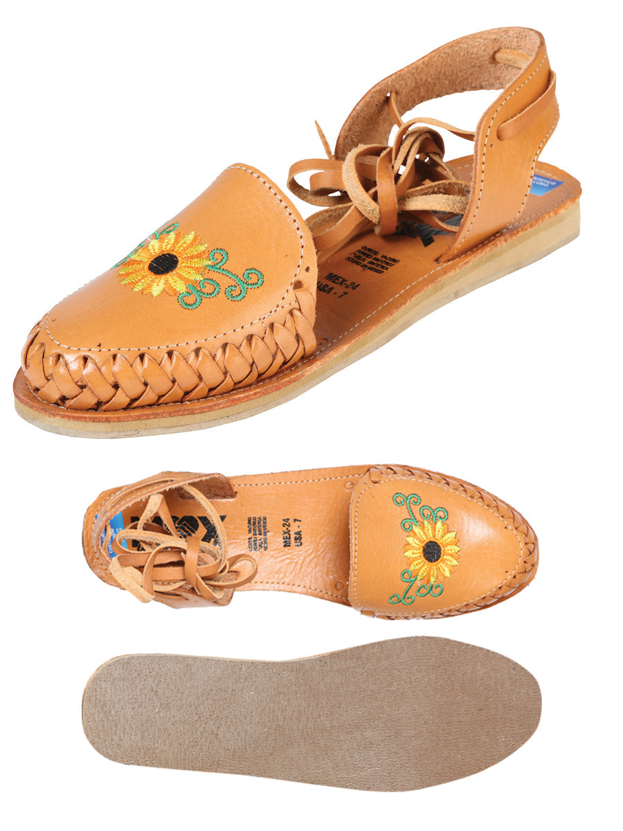 Mexican Artisanal Sandals Leather in Tan