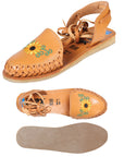 Mexican Artisanal Sandals Leather in Tan