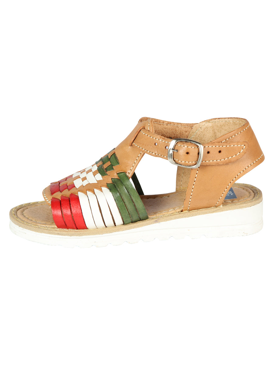 Artisanal Mexican Sandals — Leather in Tricolor