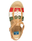 Artisanal Mexican Sandals — Leather in Tricolor
