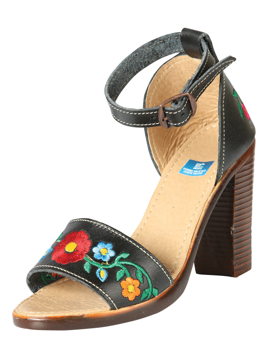 Mexican Artisanal Sandals Leather in Black