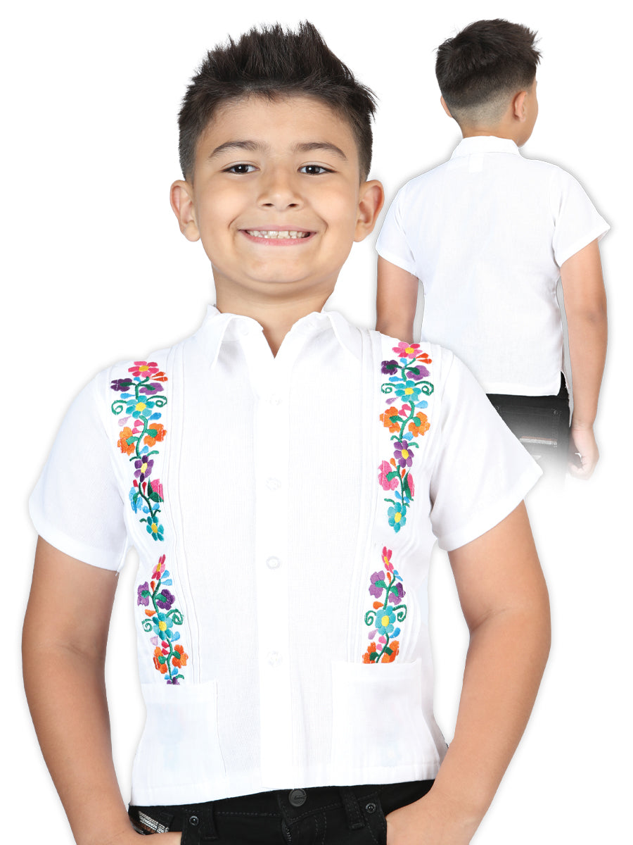 Mexican Artisanal Embroidered Shirt 100% Cotton in White