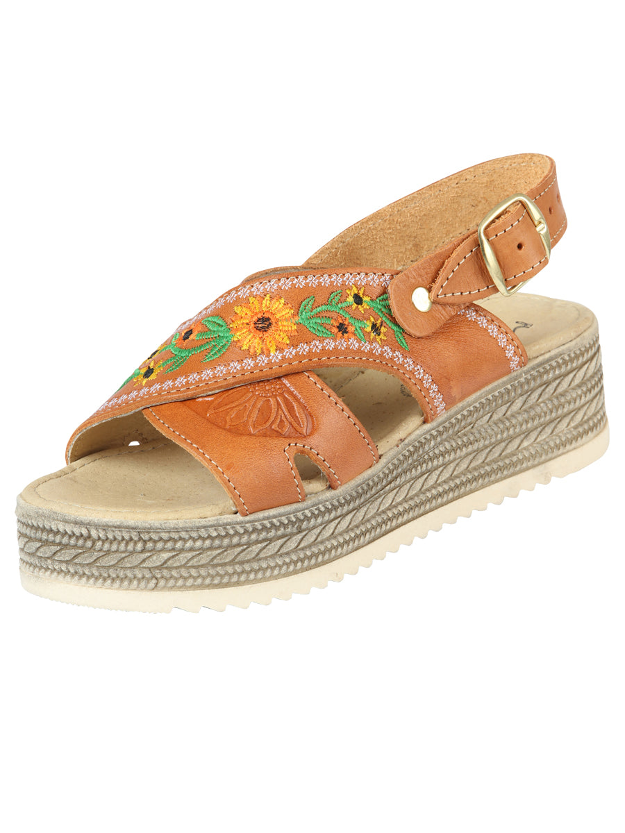 Mexican Artisanal Sandals Leather in Honey