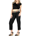 Artisanal Embroidered Set 100% Cotton in Black
