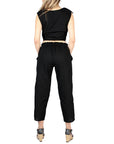 Artisanal Embroidered Set 100% Cotton in Black