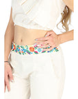 Artisanal Embroidered Set 100% Cotton in Beige