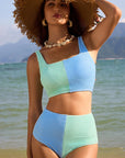 Bonnie Colorblock Square Bikini Swimsuit
