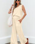 Kassidy Solid Color Tank Top Set