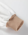 Zyla Contrast Stitching Oversize Sweatshirt
