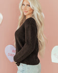 Kassidy Heart Metal Cardigan Sweater