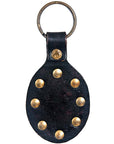 Hand Tooled Leather Key Chain Ring Handcraft Handmade Hilason