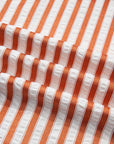 Stripe Pleated Frilled V-Neck Mini Dress