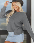 Tessa Patchwork Drop Shoulder Sweater