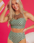 Sasha Patchwork High Waisted Bikini