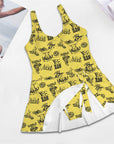 Baha Ranch Cowgirl Graphics Skirted One Piece Swim Suit