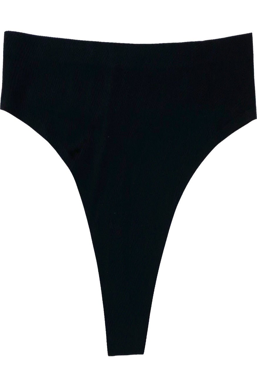 Ebony &amp; Ivory Seamless thong panty pair