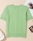 Holiday Jacquard Short Sleeve Cardigan