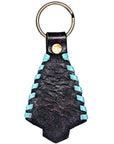 Hand Tooled Leather Key Chain Ring Handcraft Handmade Hilason